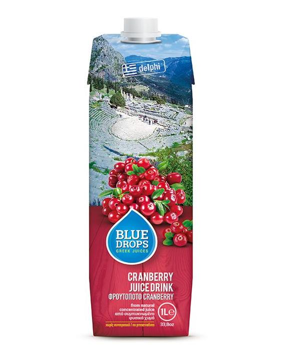 藍依洛BlueDrops蔓越莓果汁飲料(1L)